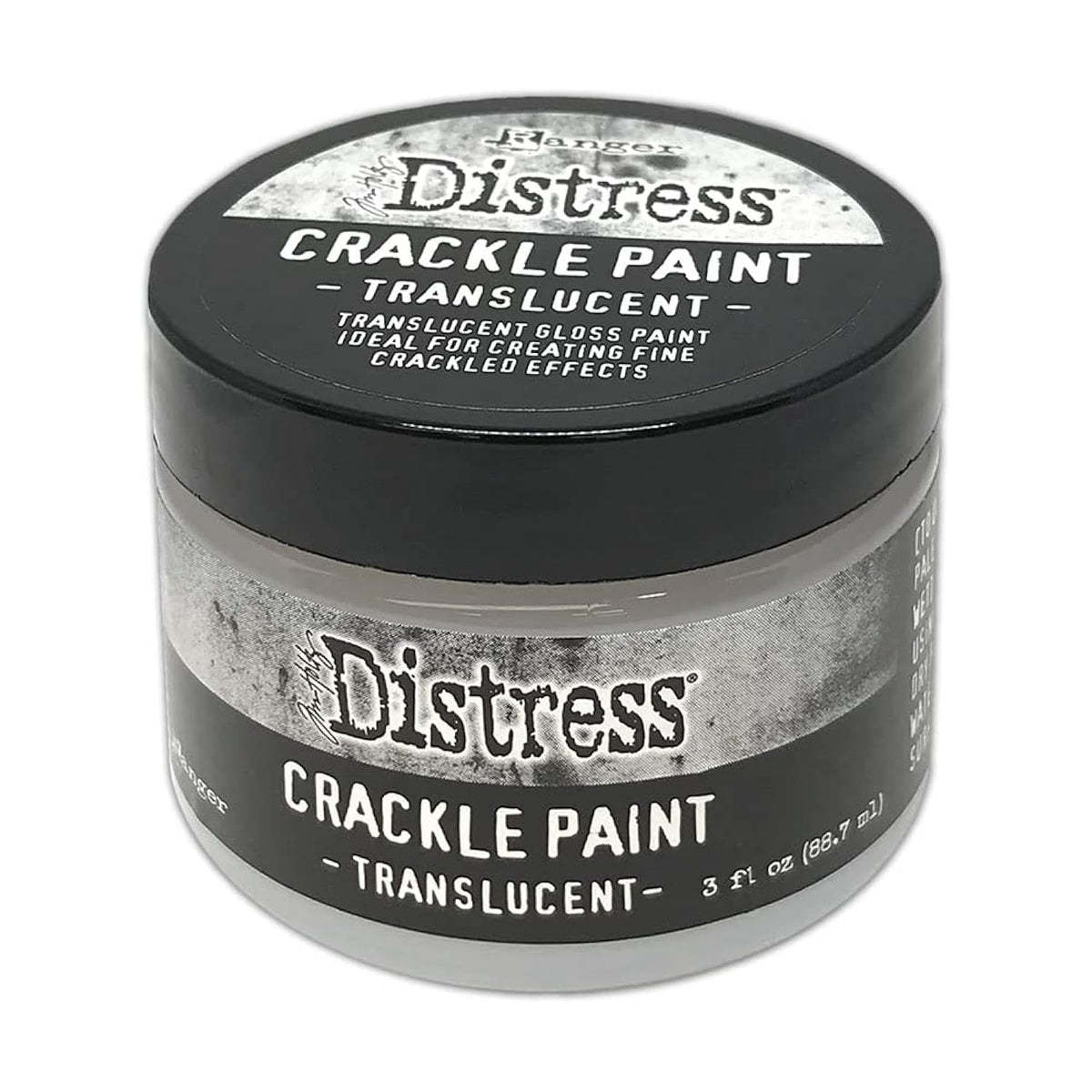 Tim Holtz - Ranger Distress CRCKL Paint TRANSLUCEN, Translucent, 3