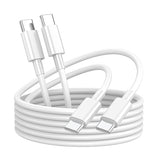 2 Pack 60W USB C to USB C Charging Cable 6FT Fast Charger Cord for iPhone 17 16 15 MacBook iPad