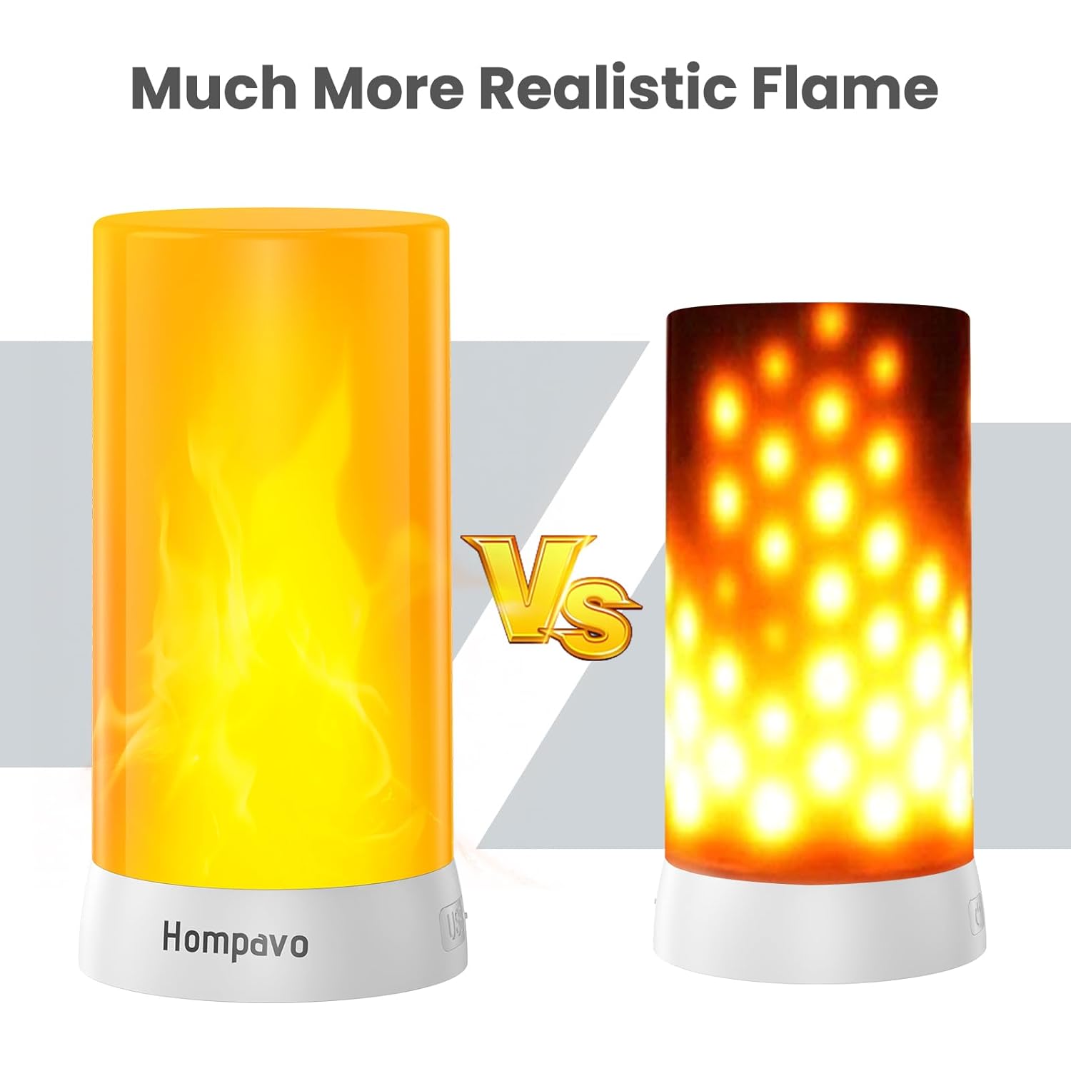 ?Upgraded? Led Flame Lights With Remote & Timer, 4-Mode Rechargeable Battery Operated Flameless Candles, Waterproof Pillar Flickering Lanterns For Bathroom Patio Wedding Halloween Home Decor
