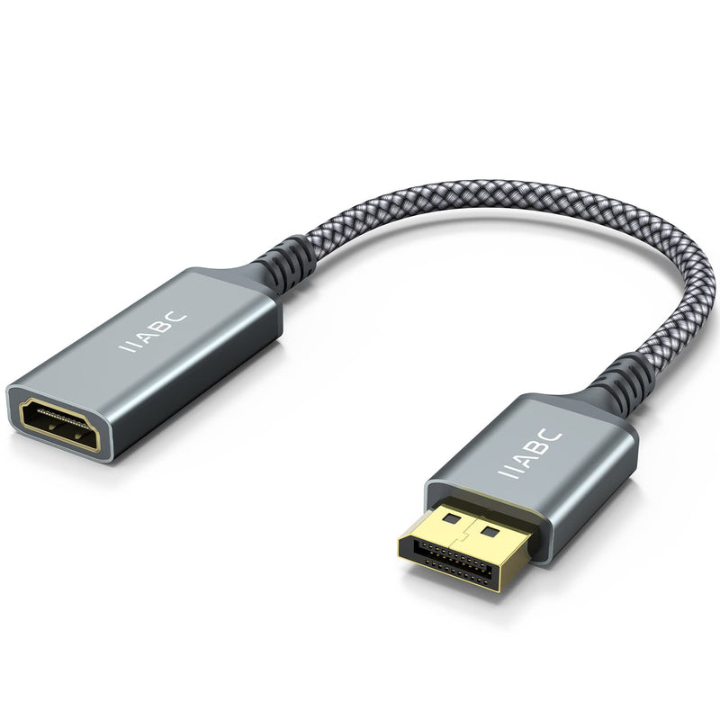 4K Displayport To Hdmi Adapter Cable, Gold-Plated Uni-Directional Display Port