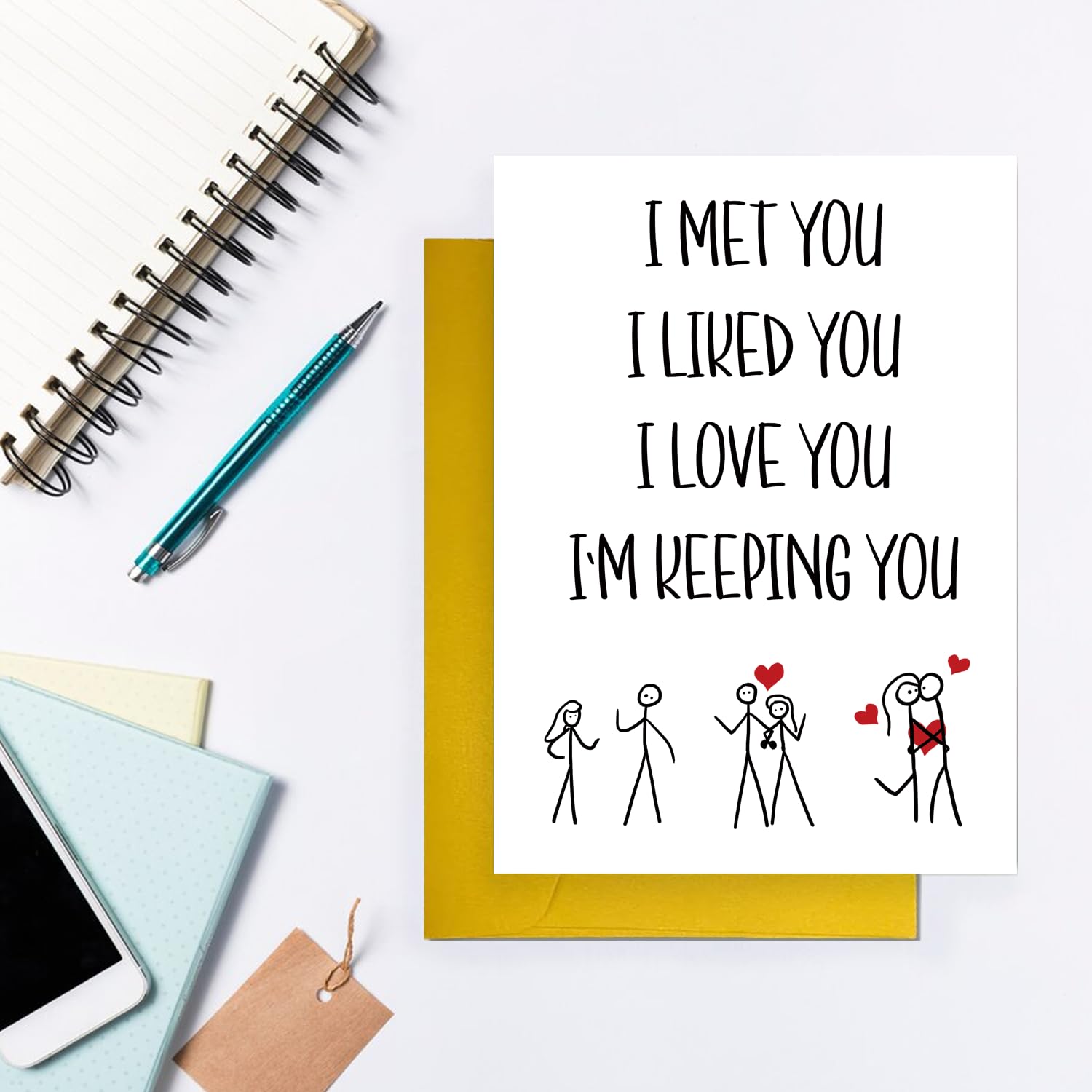 Funny Valentine'S Day Card For Him Her, Romantic Happy Valentines Day Card Gift For Husband Wife Boyfriend Girlfriend, Cute Anniversary Card Birthday Card For Couple Women Men, Humor I Love You Card