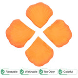 3000-Pack Silk Artificial Flower Rose Petals, 1.97X1.97 Inch Silk Rose Petals Wedding Faux Flowers For Wedding/Party/Aisle Runner/Bridal Shower/Table Decor [Orange]