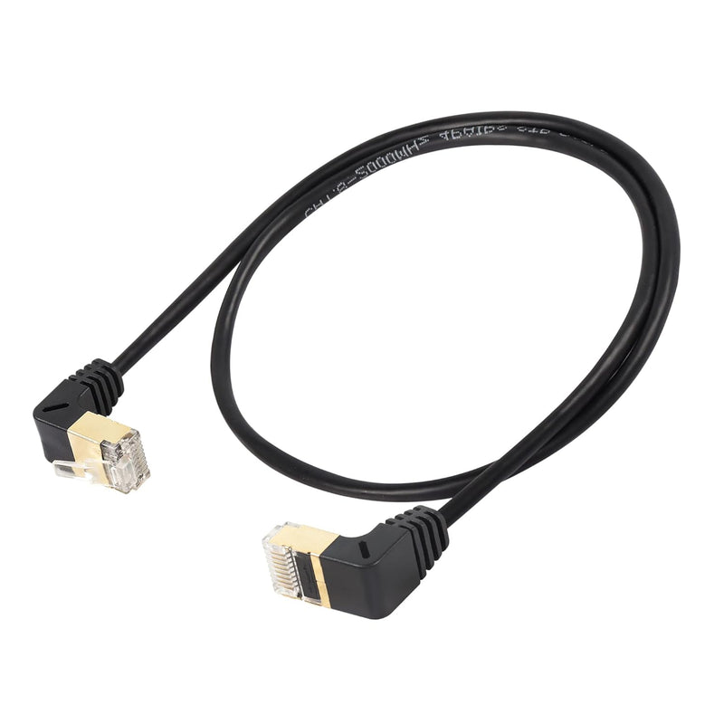 90 Degree Upward To Down Angle Cat8 Ethernet Cable,High Speed 40Gbps 2000Mhz N