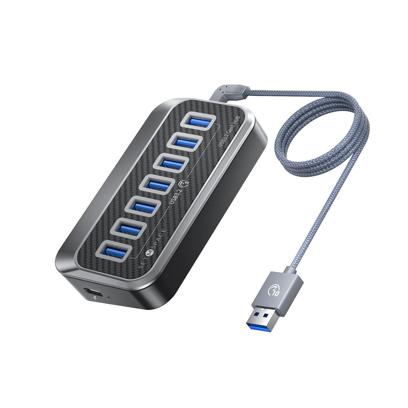 7 In 1 Usb Hub 3.0 For Pc Usb Adapter [Unique 32° Easy To Plug] 3.3 Ft Long Us