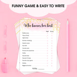 Who Knows Her Best - Adult Birthday Party Games Decoration Party Games For Adult Friend, Birthday Party Favor Activities Supplies, 20 Birthday Games Card Set -02