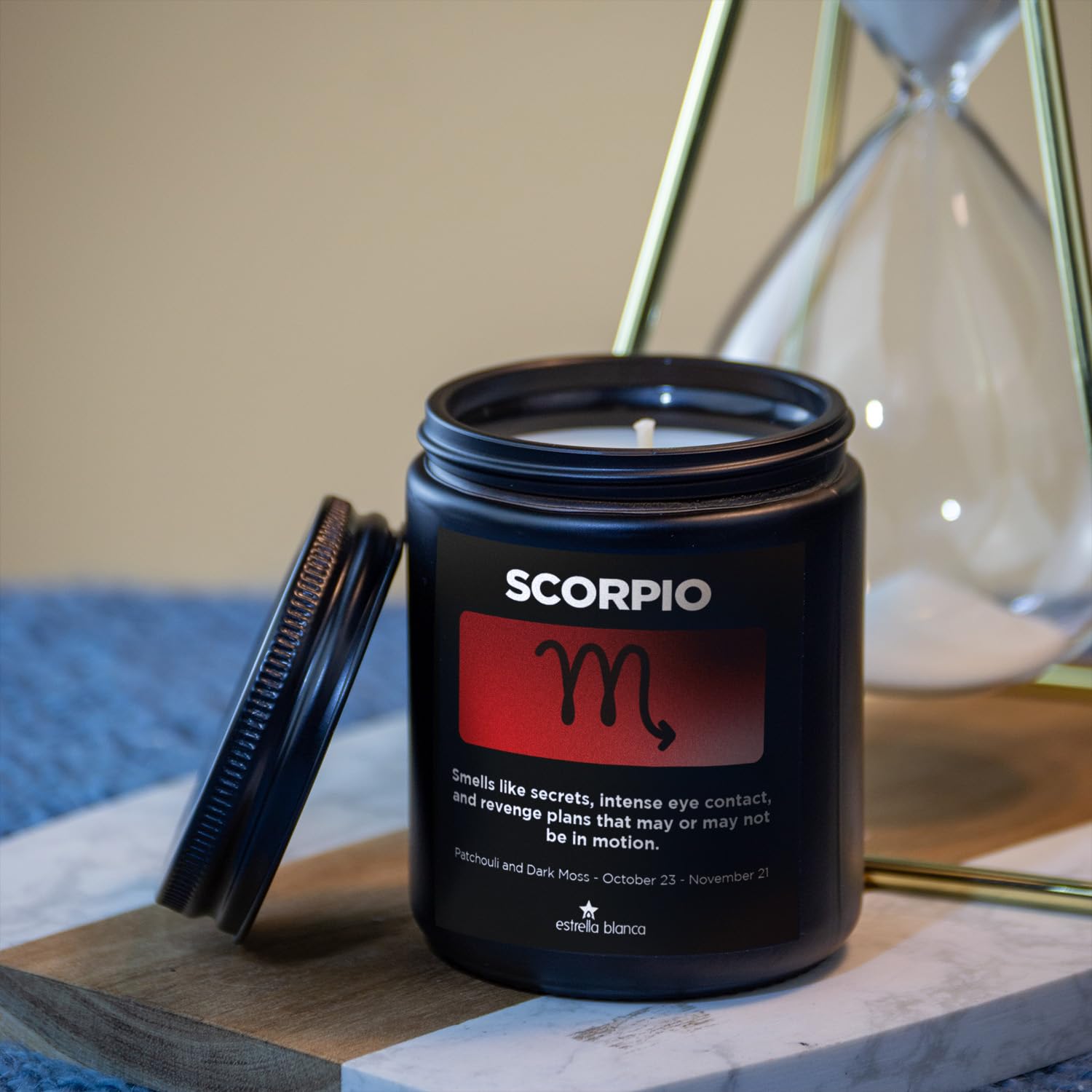 9Oz Scorpio Gifts October November Birthday Astrology Gifts For Women, Candles For Women Scented Candle For Home, Soy Wax, For Zodiac Birthdate, Zodiac Candles