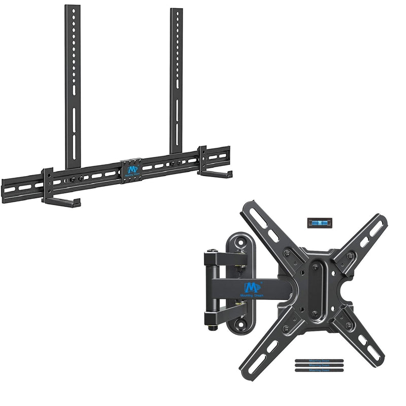 Mounting Dream MD5425 Sound Bar Bracket for Soundbar with Holes/Without Holes