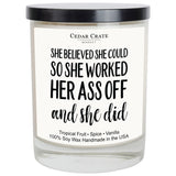 2025 Graduation Gifts For Her, Him, Funny Grad Candle, College, High School, Masters Degree, Phd, Nursing & Nurse Graduation Gifts For Women, Men – Made In The Usa