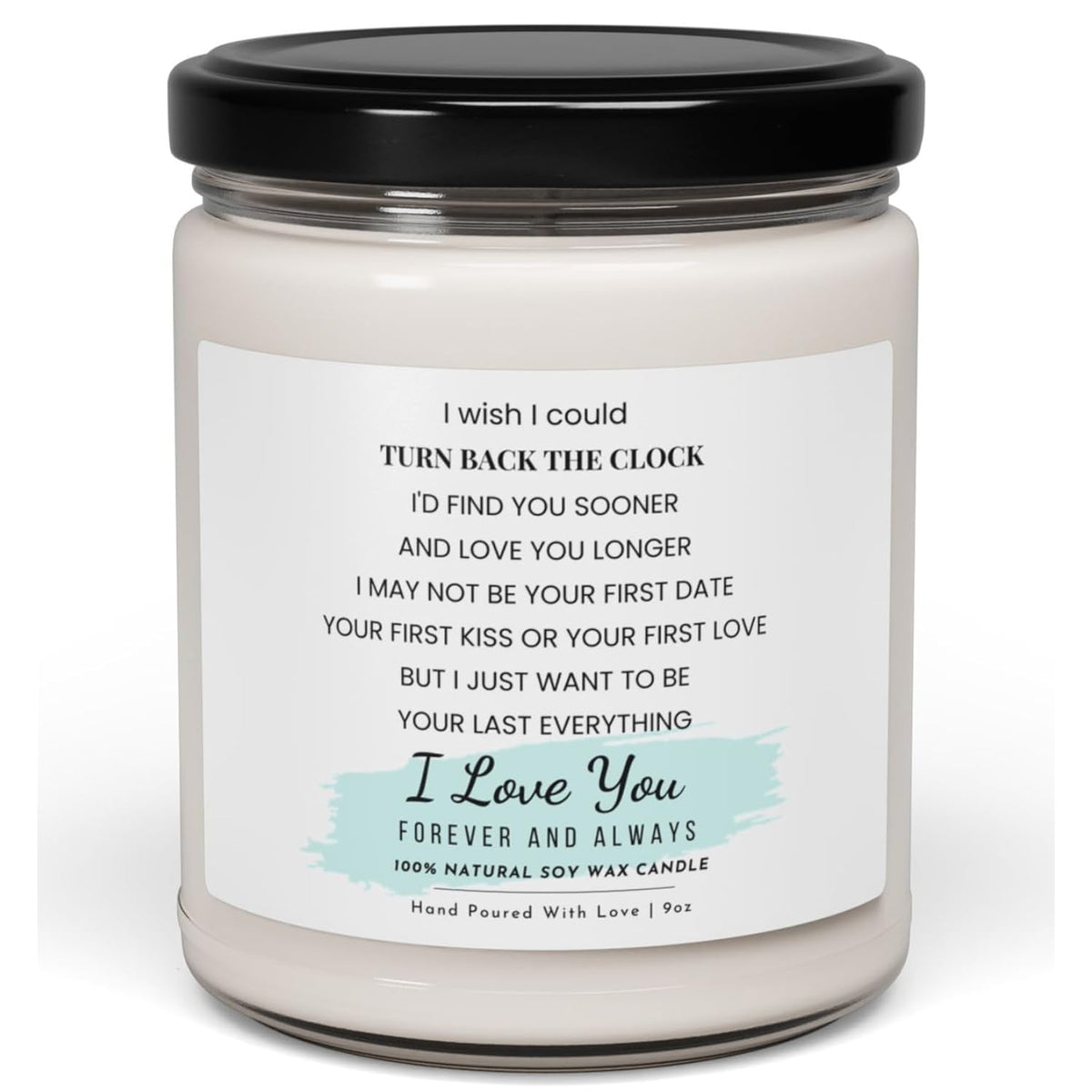 -Romantic Turn Back The Clock Candle – Heartfelt Love Gift For Wife, Husband, Boyfriend, Girlfriend – Hand-Poured Soy Wax, Anniversary, Valentine’S Day, Wedding Gift