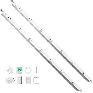 2 Pack Under Cabinet Power Strip 6 Outlets USB C USB A 36IN Hardwire White