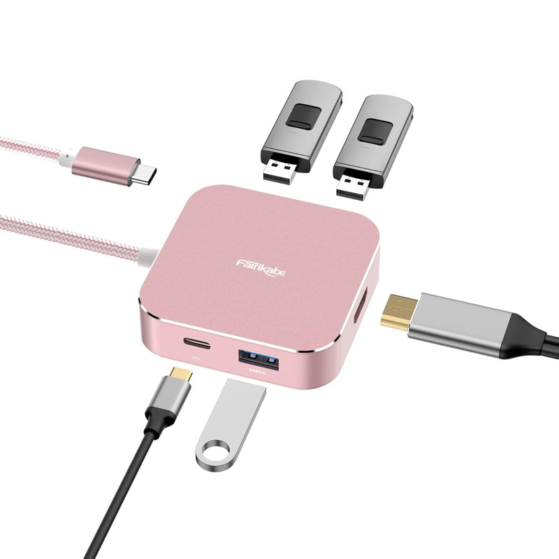 Usb C To Hdmi Multiport Adapter, Usb C Hub To 4K Hdmi Power Delivery 3Usb3.0,