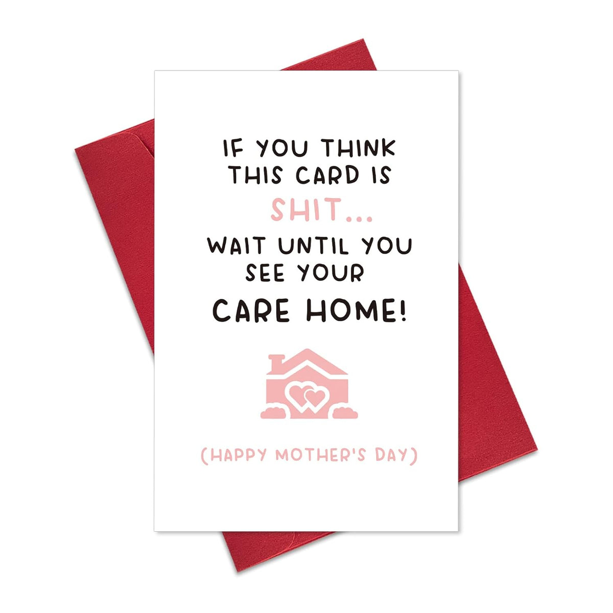 Funny Mothers Day Card Gifts From Daughter Son, Humor Mother’S Day Card Gift For Mom, Cheeky Care Home Card For Stepmom Mother In Law