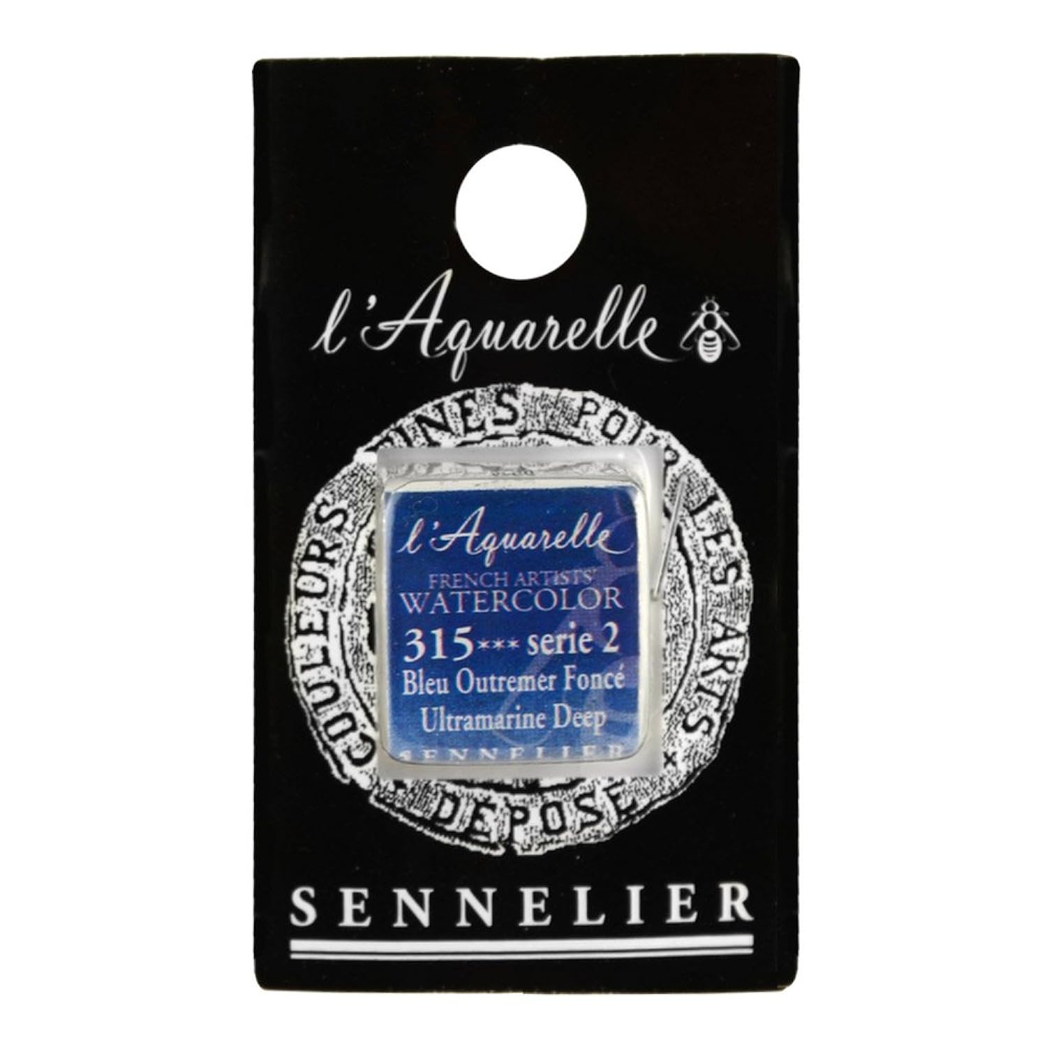 SENNELIER L'Aquarell French Watercolor Half Pan Replacement, Ultramarine Deep