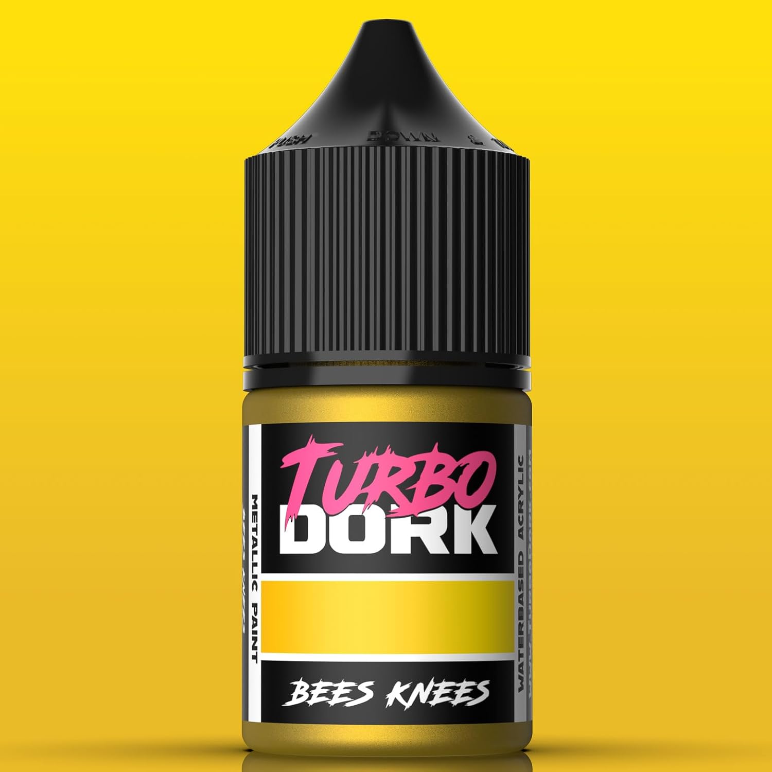 Bees Knees Metallic Acrylic Paint 22Ml Bottle - Water-Based Non-Toxic Metallic Finish Paint