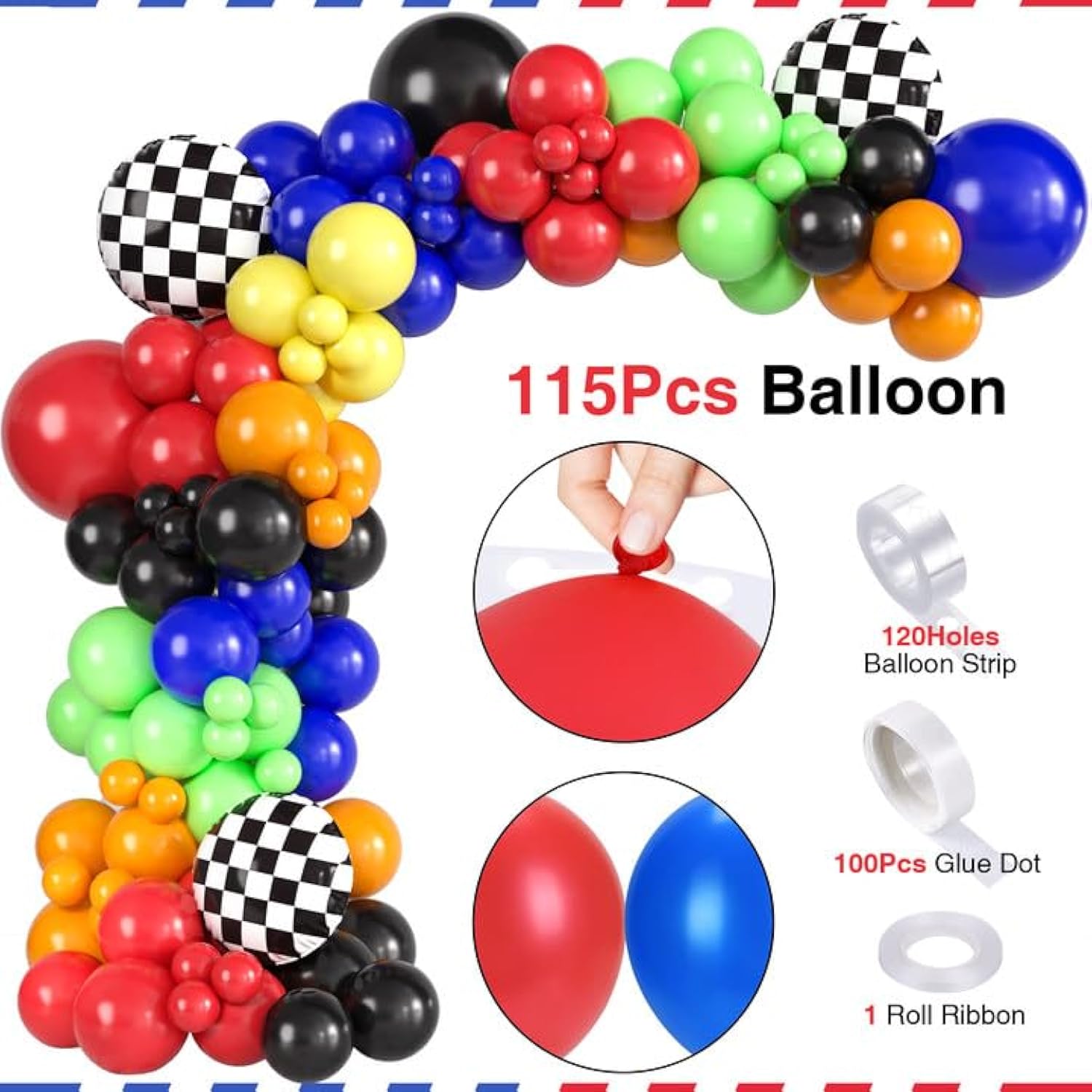 145Pcs Monster Truck Birthday Decorations Machines Jam Party Decoration With Truck Theme Balloon Garland Arch Kit Wheel Foil Balloon Backdrop Cake Topper Baby Shower Truck Birthday Supplies For Boys