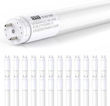 24 Pack 4FT T8 LED Bulbs 18W 2400LM 4000K Hybrid Type A B Fluorescent Tube Replacement
