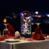 Valentines Day Gifts For Her,Valentines Gifts For Women,Flowers For Delivery Prime,Flower Galaxy Artificial Flower Light Up Rose In A Glass Dome,Anniversary Mothers Day, Birthday Gifts