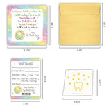 Tooth Fairy Kit For Boys And Girls, Magical Keepsake Gift With Tooth Pouch, 10 Unique Tooth Fairy Cards, 10 Tooth Fairy Receipts, 10 Golden Envelopes, First Toothfairy Visit