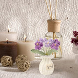Crochet Flower Pot Forget-Me-Not Handmade Knitted Potted Flower For Home Decor, Gifts