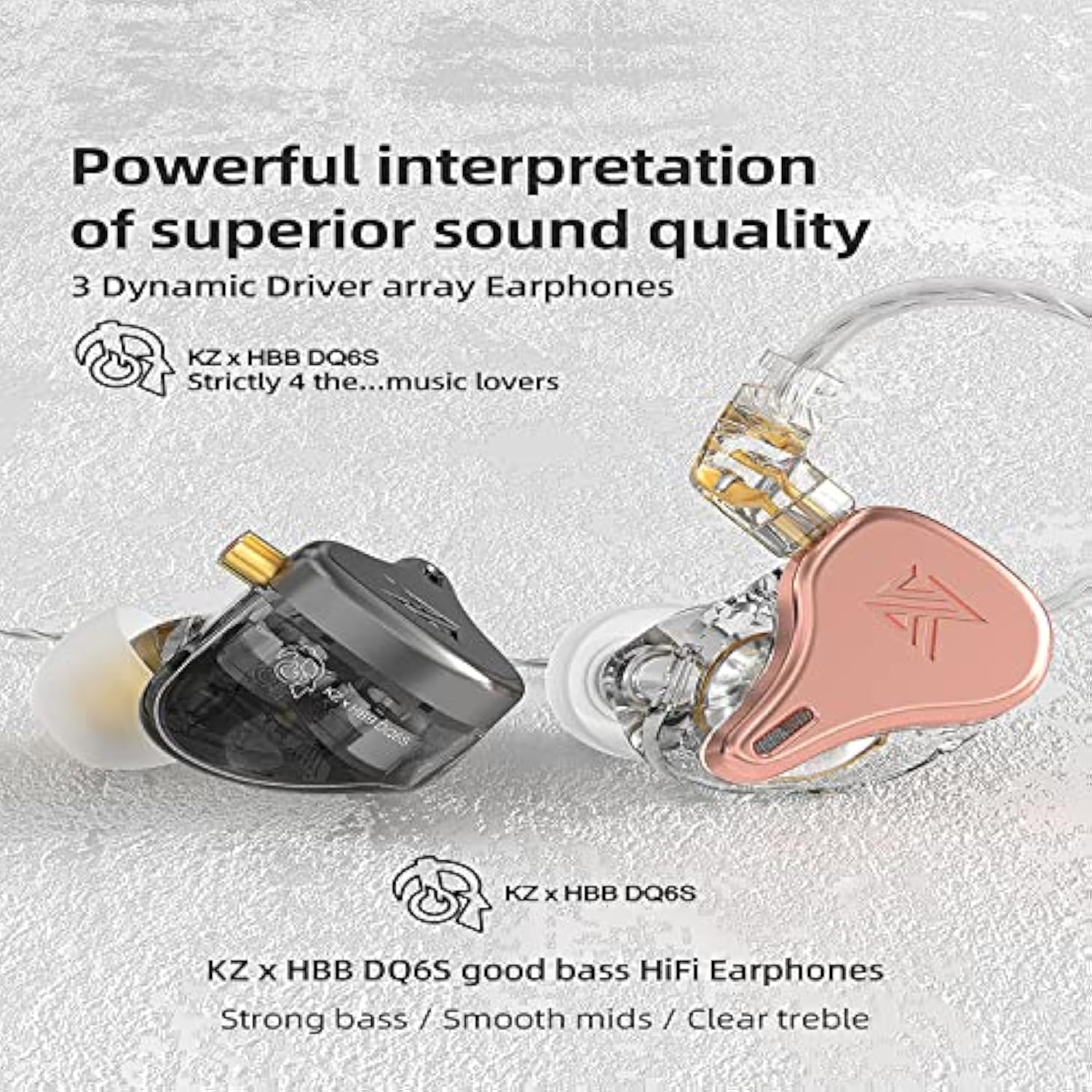 Kz X Hbb Dq6S In-Ear Monitors Made For Music Lovers Wired Headset/Headphones D