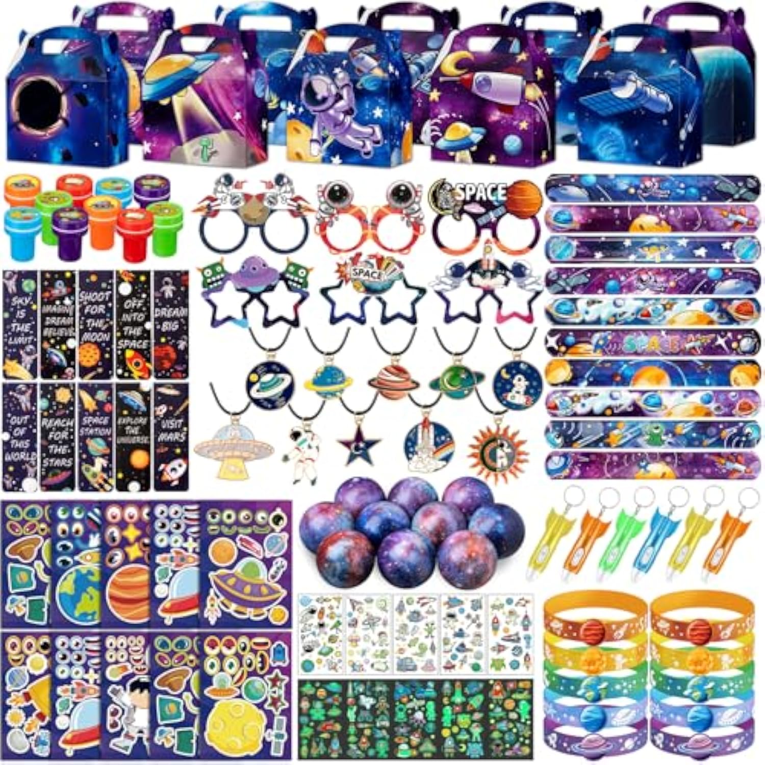 Space Party Favors, Outer Space Themed Birthday Decorations, Astronaut Gift Box For Kids (Space)