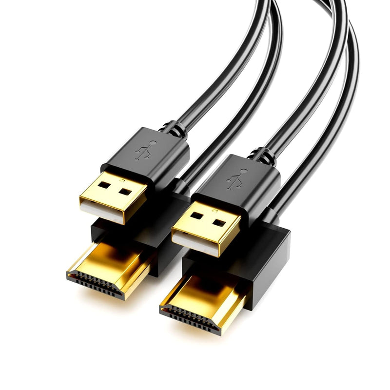 Usb To Hdmi Charging Cable, 2Pack (1M / 3.3Ft) Usb 2.0 Male To Hdmi Male Charg