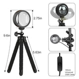 Sunset Lamp Projector,360 Degree Rotation Sun Lamp Led Night Light With Usb Port,Sunset Lamp For Room Decor, Photography,Tiktok Live,Christmas Gifts For Women