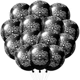 50PCS Black Bandana Balloons – Cholo Gangsta Theme Party Decor for Teens & Western Events