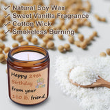 Best Friend Birthday Gift For Women, Funny Happy 29Th Birthday From Your 110 Lb Friend Candle Gifts For Women, Happy 30Th 40Th 50Th 60Th Bday Gifts For Bff Bestie, Vanilla