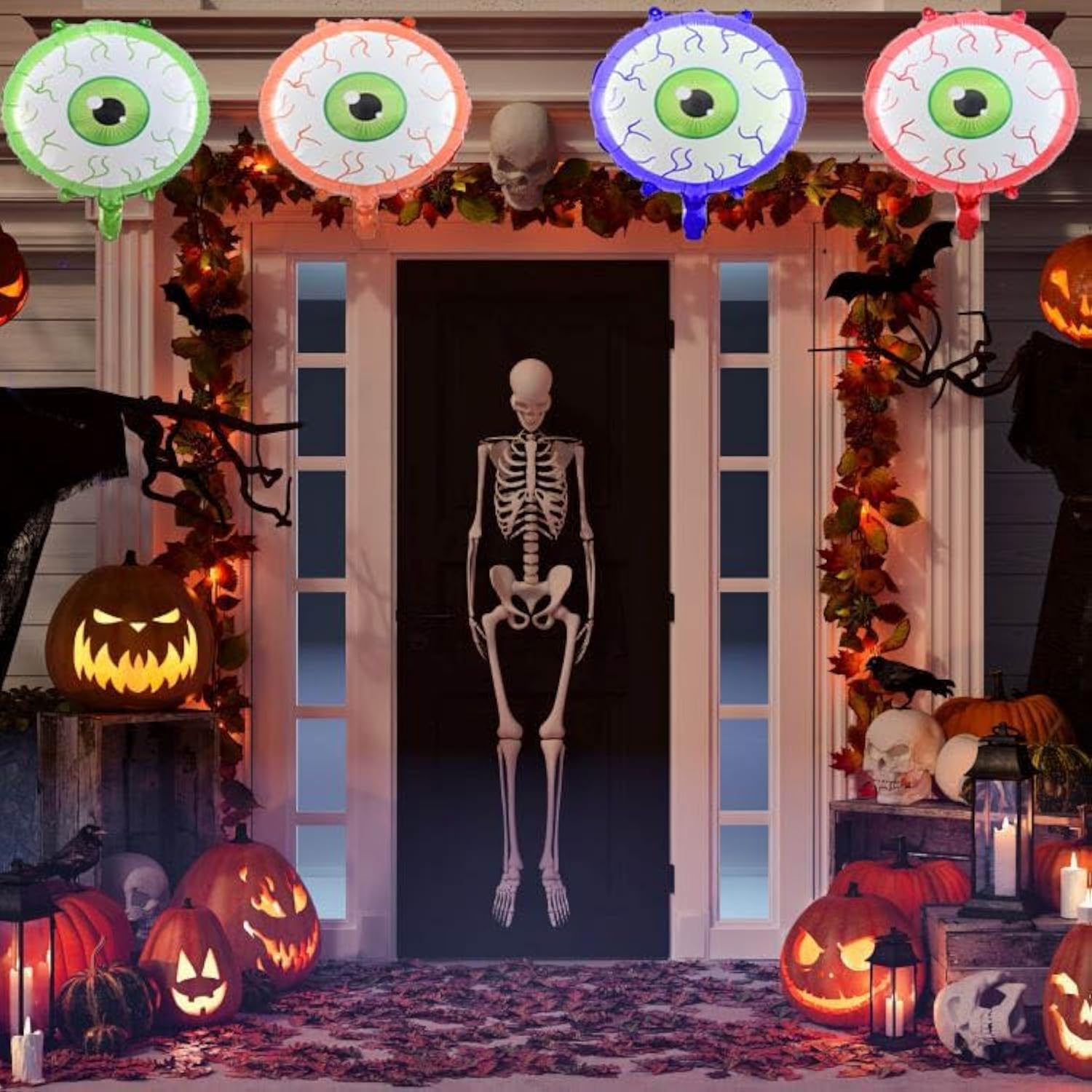12-Piece Halloween Eyeball Balloon Set for Party Decorations