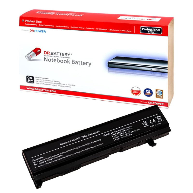 DR. BATTERY PA3465U-1BRS PA3451U-1BRS Battery Replacement for Toshiba Satellit