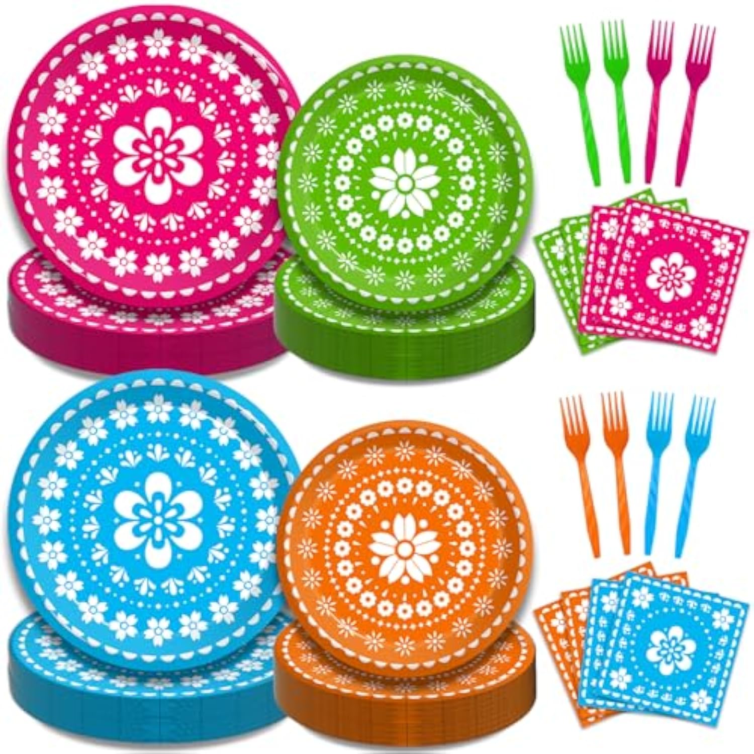 Mexican Fiesta Party Set for 50: Cinco de Mayo Tableware