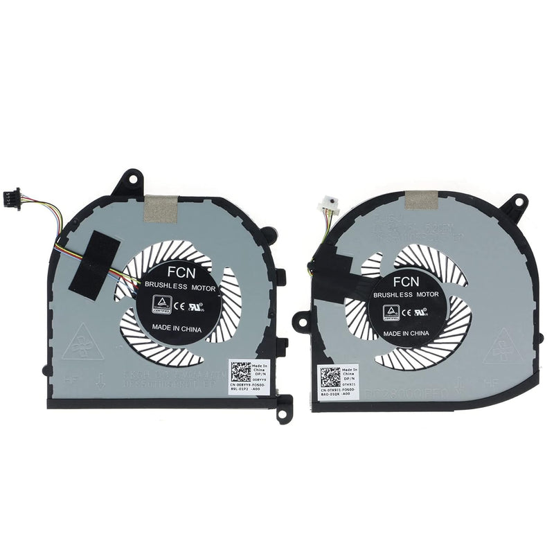 Replacement Cpu & Gpu Cooling Fan For Dell Xps 15 7590 9570 Dell Precision 554