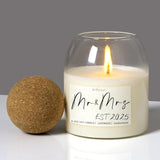 Wedding Gifts For Couples 2025, Bridal Shower Gifts For Couples Husband Wife, Newlywed Mr And Mrs - 8.50Oz Soy Wax, Long-Lasting 60-Hours?Lavender