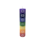 7 In 1, 7 Chakra Unscented Candle, 7" X 1.5" - Aromatherapy Candle Set For Meditation, Yoga, And Relaxation - Hand-Poured Multi-Colored Candles – Pack Of 7