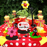 9Pcs Little Ladybug Party Table Decoration Ladybug Party Honeycomb Cen
