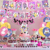 Daisy Duck Party Set - Movie Banner, Cake Topper, Latex Balloons for Fans