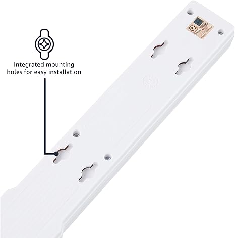 6 Outlet Surge Protector Power Strip 790 Joules 6FT Extension Cord with Circuit Breaker White