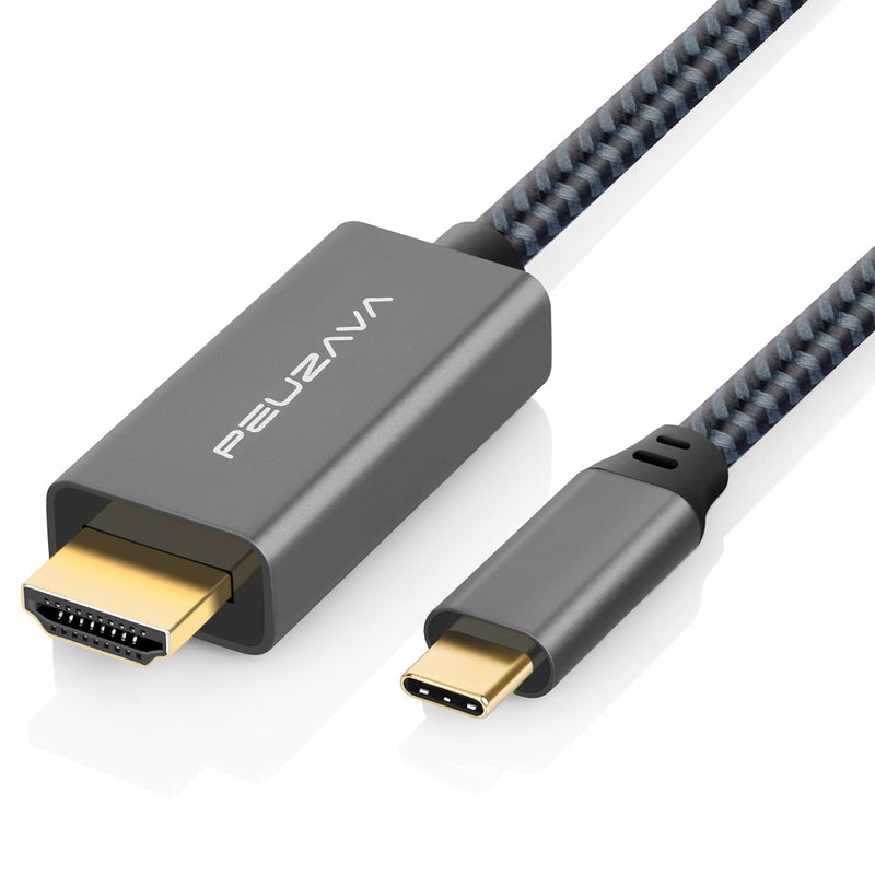 Usb C To Hdmi Cable 6Ft, Preminum 4K Type C (Thunderbolt 3/4) To Hdmi Braided