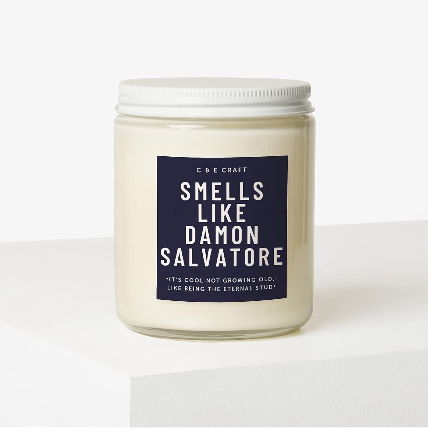 Smells Like Damon Salvatore Candle - Bourbon + Vanilla Scented - Gift For Her, Celebrity Prayer Candle, Vampire Candle, Girlfriend Gift