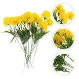 Artificial Dandelion Flowers 1.38 Inch Faux Dandelions Bouquet For Home Wedding Table Centerpiece Office And Craft Decoration