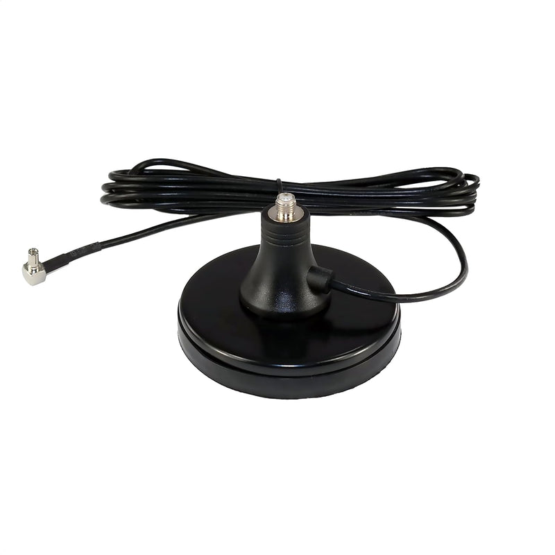 Premium Extra Large 3-Inch Magnetic Antenna Base (Sma Jack / Ts9 Plug) - 6.5 F