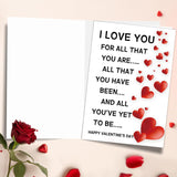 Valentines Day Card For Him Her, Romantic Valentines Day Card For Husband Wife, Valentine'S Day Gift For Boyfriend Girlfriend