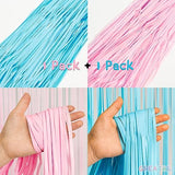 Pink and Blue Party Photo Backdrop - 3.2ft X 8.2ft - 2 Packs