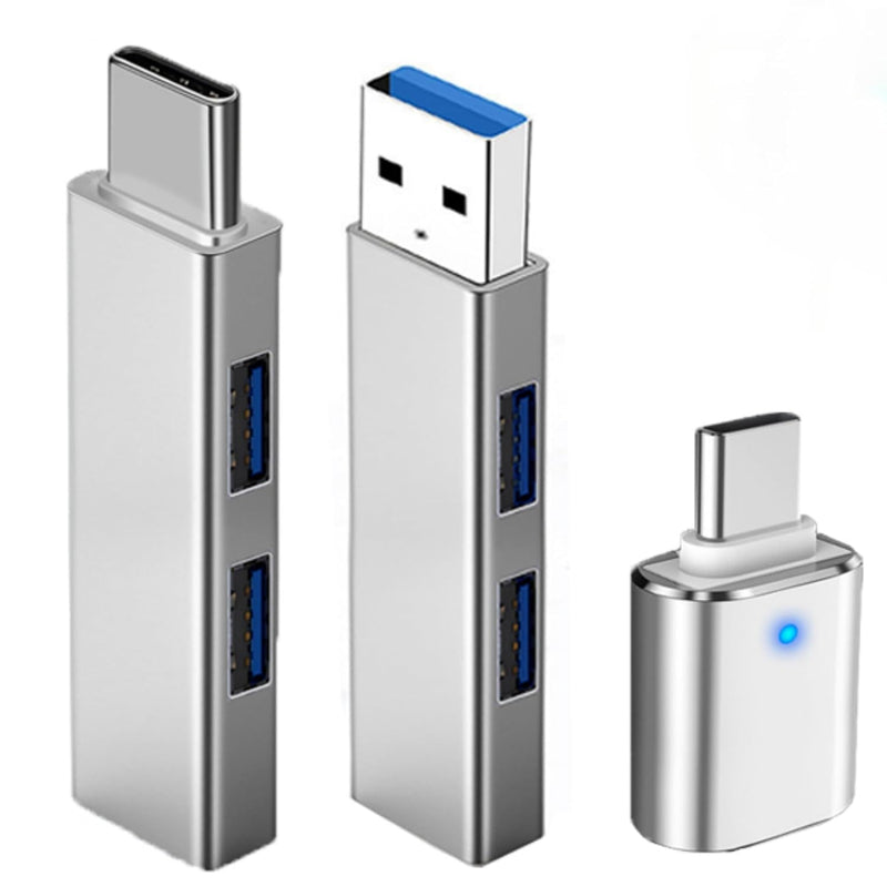 3Pcs Usb C Adapter, Usb-C To Usb 3.0 Female Adapter, Usb 3.0 Hub, Usb To Type-