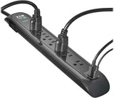 TLP76BUC Surge Protector Power Strip 7 Outlets USB Ports 1500J 6 Ft Flat Plug