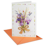 Handmade Real Flower Greeting Cards For All Occasions With Envelopes,Set Of 4 (4 Designs),For Valentines, Spring,Mothers Day,Wedding,Includes Envelope And Note Tag