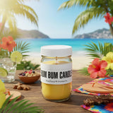 Bum Bum Candle ~ All Natural Premium Soy And Coconut Wax Blend ~ Brazilian Fragrance ~ Bum Bum Cream ~ By (12Oz Glass Jar)