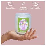 Easter Scented Candle, Spring Floral Collection Soy Aromatherapy Candles, Long Lasting Fresh Scent For Home Decor And Holiday Gifts (7Oz, Jasmine)