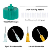 41Pcs Precision Applicator Caps Set, Precision Tip Applicator Caps For 2Oz Acrylic Paint Bottles Precision Bottle Caps For Car Freshie Supplies